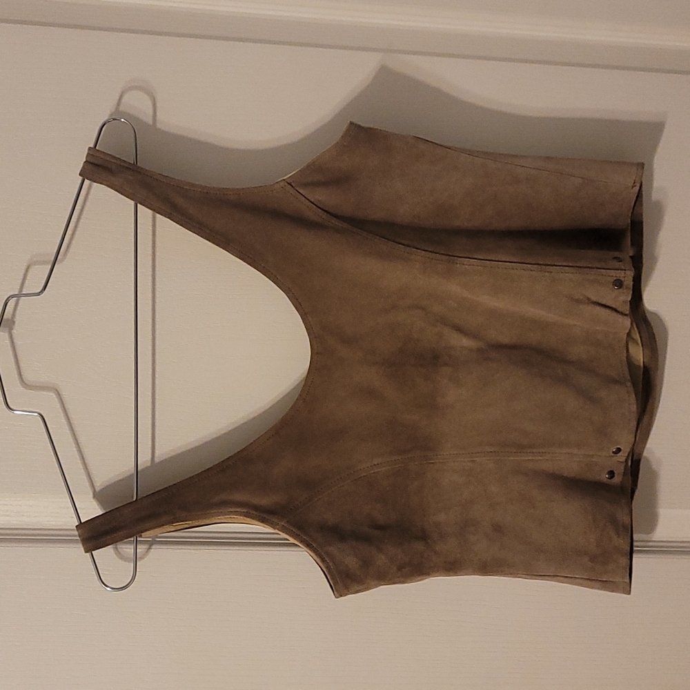 Harley Davidson Suede Leather Halter Top